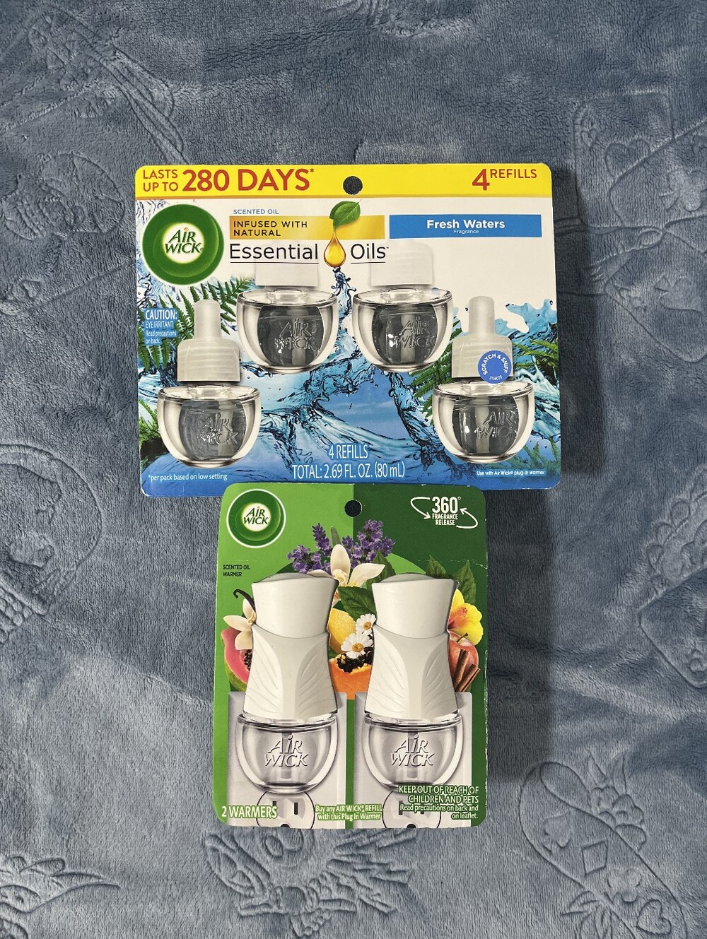 Air Wick Fresh Waters Essential Oils Plug-In Refills Bundle